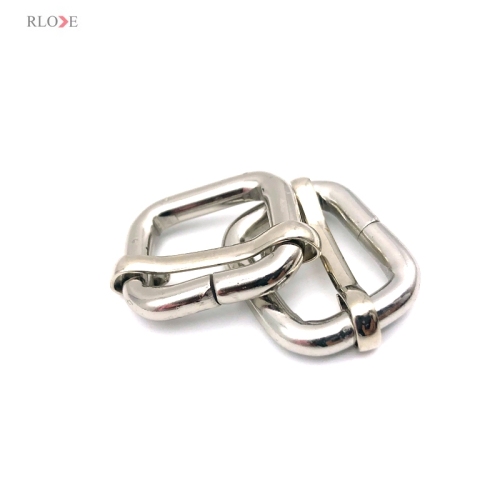 Cheap Hardware Rolling Plating Silver Iron Metal Adjustable Buckles 19MM For Bag Accessories