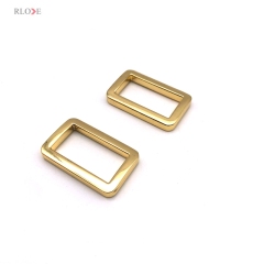 Fashionable Rectangle Shape Bag Metal Buckles 1 Inch Zinc Alloy Light Gold For Handbag Accessories