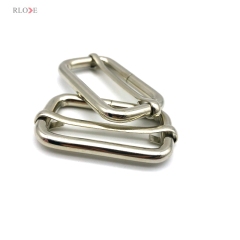 Handbag Iron Slider Metal Adjustable Buckles 39MM Rolling Nickel Bag Hardware Fittings For Leather Strap