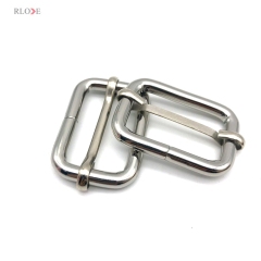 Rolling Nickel Color Bag Iron Slider Buckles 1.2 INCH Metal Adjustable Accessories For Handbag