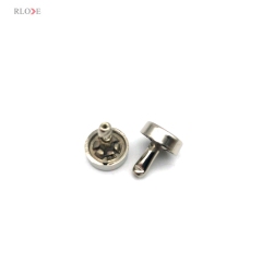 Zinc Alloy Hardware Decoration Bottom Buckles 10MM Silver Flat Cap Metal Rivets For Handbag