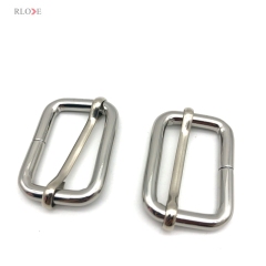 Rolling Nickel Color Bag Iron Slider Buckles 1.2 INCH Metal Adjustable Accessories For Handbag