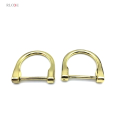 Low Quality Cheap Handbag Accessories Zinc Alloy 1 Inch D Shape Metal Buckles For Leather Bag