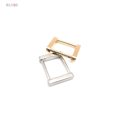 Popular Women Leather Bag Zinc Alloy 19 MM Light Gold & Nickel Color Metal Square Ring Buckles For Handbag