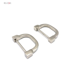 Handbag Strap Hardware Decoration Accessories Nickel Color Metal D Rings 30 MM For Shoulder Bag