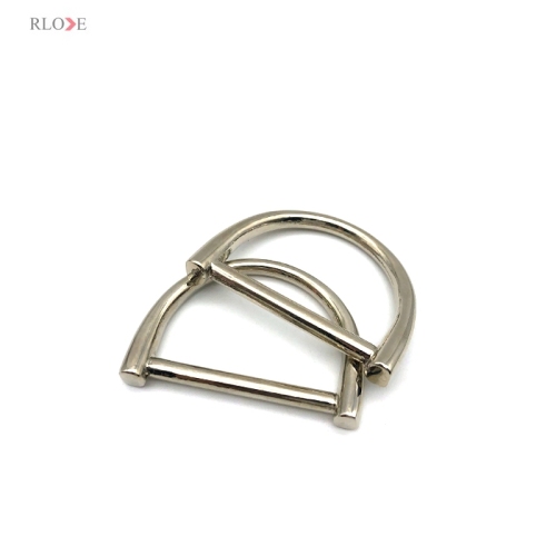 Hanging Plating Nickel Color 36.26 MM Metal D Buckles Zinc Alloy Handbag Hardware Accessories