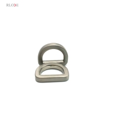 Bag Shoulder Buckles Zinc Alloy Anti Silver With Brush Color 13 MM Handbag Flat Metal D Rings With Hanging Plating