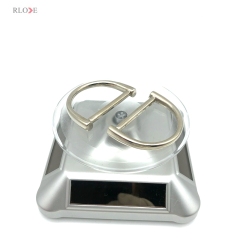 Hanging Plating Nickel Color 36.26 MM Metal D Buckles Zinc Alloy Handbag Hardware Accessories