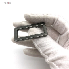 Worldwide Leather Bag Manufacturer Custom 32 MM Gunmetal Color Flat Shape Metal Square Rings Buckles For Handbag