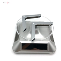 Straight Triangle Chrome Color Bag Metal Clip Corner 48.37MM For Handbag Hardware