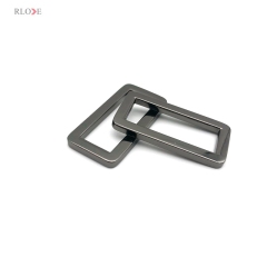 Worldwide Leather Bag Manufacturer Custom 32 MM Gunmetal Color Flat Shape Metal Square Rings Buckles For Handbag