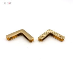 Decoration Accessory 26.58MM Light Gold Metal Corner Protector For Notebook/Handbag