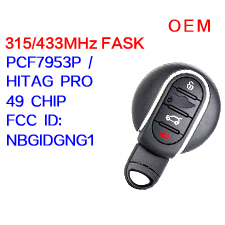 OEM 2015-2018 BMW Mini Cooper Smart Key 3+1 Buttons
