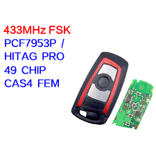 3 Buttons Smart remote Key for BMW CAS4/CAS4+ EWS5 FEM with PCF7953P HITAG PRO 49 CHIP