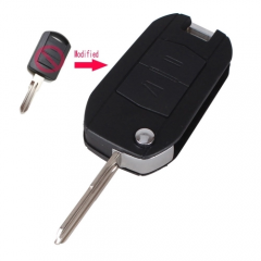 2 Button Flip Remote Key Shell For Opel Zafira OMEGA Vectra Car styling 5 Pieces/Lot
