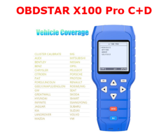 OBDSTAR X-100 PRO Auto Key Programmer (C+D) Type for IMMO+Odometer+OBD Software Get Free PIC and EEPROM 2-in-1 Adapter