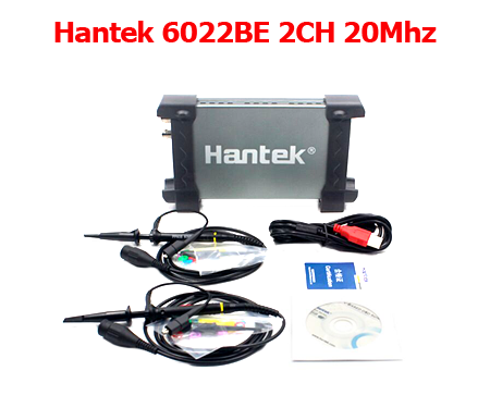 Hantek 6022BE Laptop PC USB Digital Storage Virtual Oscilloscope 2 Channels 20Mhz Handheld Portable Osciloscopio