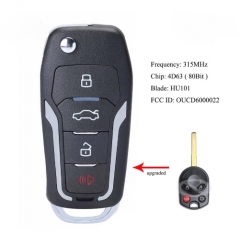 Ford Focus Fusion Edge Escape Mustang Upgraded Remote Key