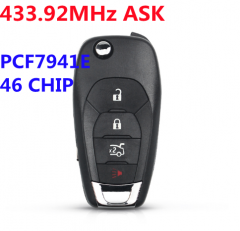 (433Mhz) Flip Remote Key For Chevrolet Cruze