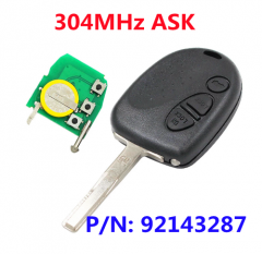 (304MHz) 3btn Remote Key For Chevrolet/Buick/Holden