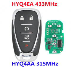 433Mhz HYQ4EA  315MHz HYQ4AA Smart Key For Chevrolet Camaro/Cruze