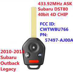 (433Mhz) CWTWBU766 Remote Key For Subaru Outback Legacy