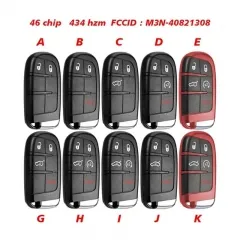 Universal Smart Key Remote Fob ID46 434MHZ M3N40821302 Multi-function Programming For Jeep Dodge Chrysler Fiat Universal Smart Key Remote Fob ID46 434MHZ M3N40821302 Multi-function Programming For Jeep Dodge Chrysler Fiat