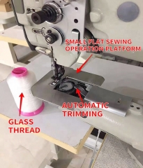 Automatic direct drive overlock leather bag & luggage industrial sewing machine DS-6860D