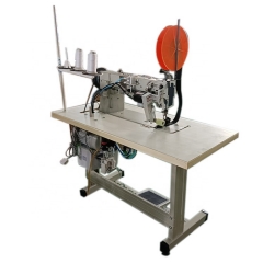 Long arm double needle multi stitch industrial sewing machine for leather DS-6620-18
