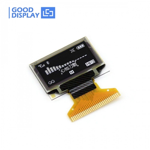 0.96 inch 128x64 mini oled display wide temperature -40~85C SSD1315, GDON0096PGW
