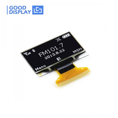 1.29 inch 128x64 mini oled display wide temperature -40~85C SSD1315, GDON0129RGW