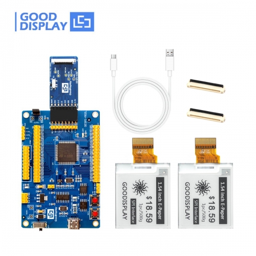 Good Display 1.54 Inch E-Ink Module 200x200 Display STM32 Board,  2pcs GDEY0154D67+ESP32-L(C102)