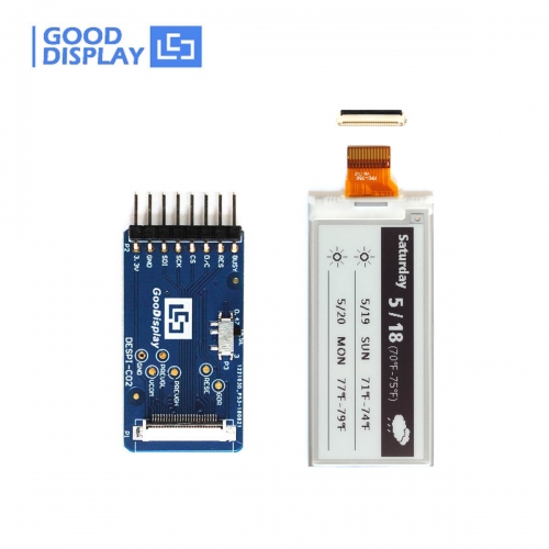 2.9 inch e-paper 296x128 resolution eink monitor and epaper HAT, GDEM029E97+DESPI-C02