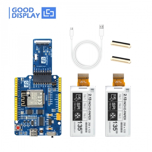 Fast Refresh 2.13 Inch Hd 250x122 Eink Display ESP32 Module Small Screen Spi Epaper, GDEY0213B74+ESP32-L(C02)