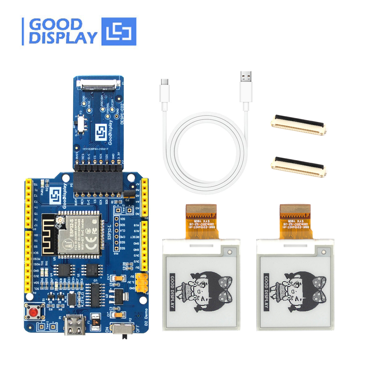 EPD with demo kit ESP32-L(C02)