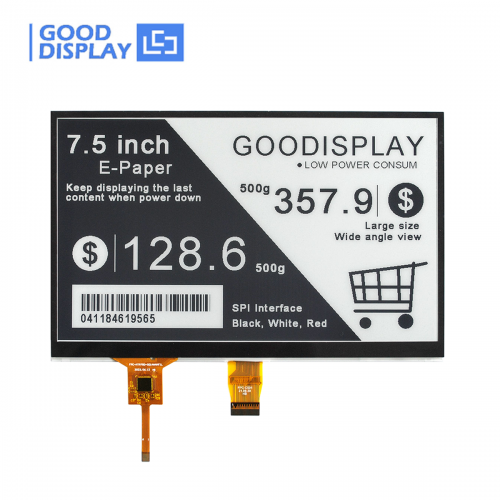 7.5 inch Touch Eink Display Black&White e paper display, GDEY075T7-T01
