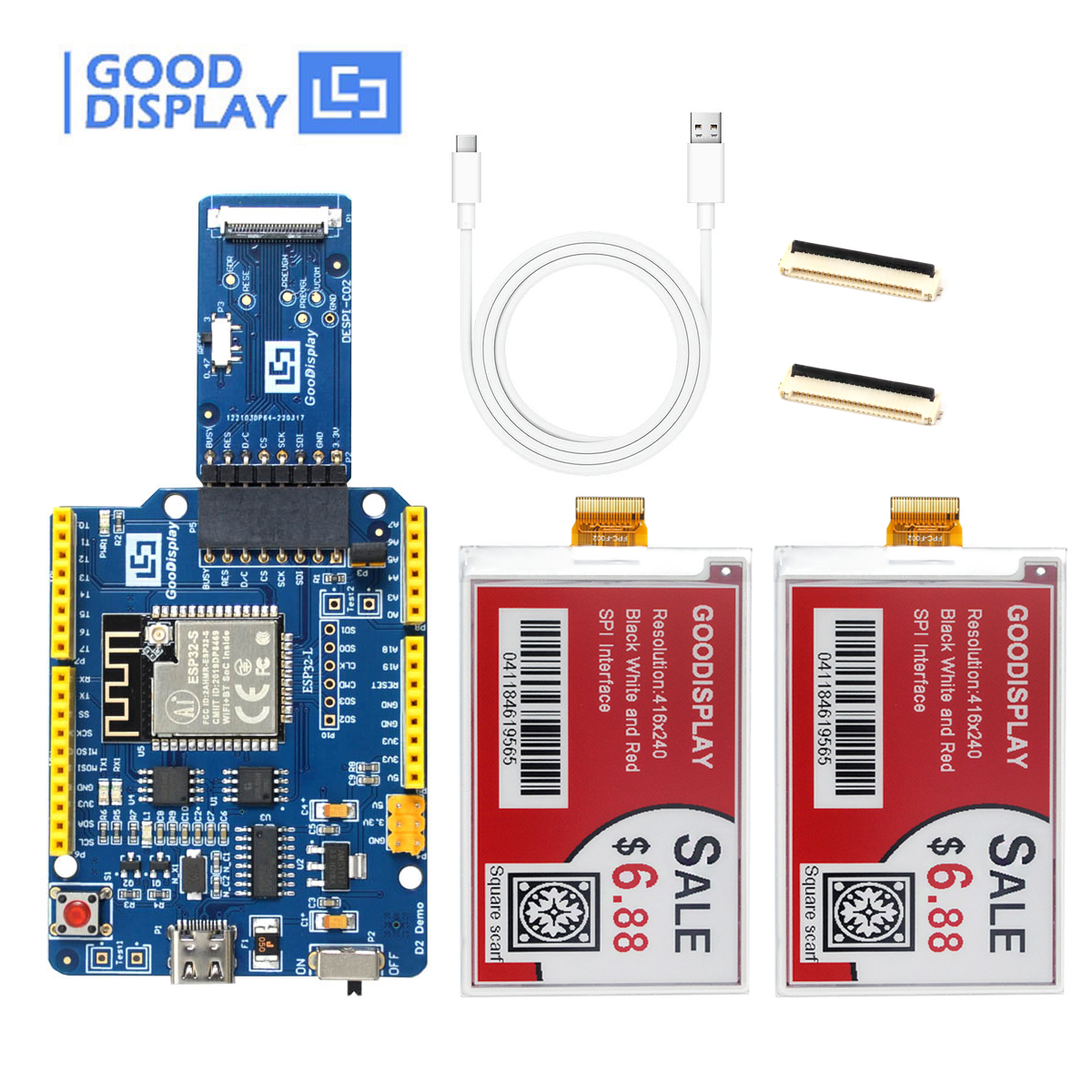 EPD with ESP32 Demo Kit