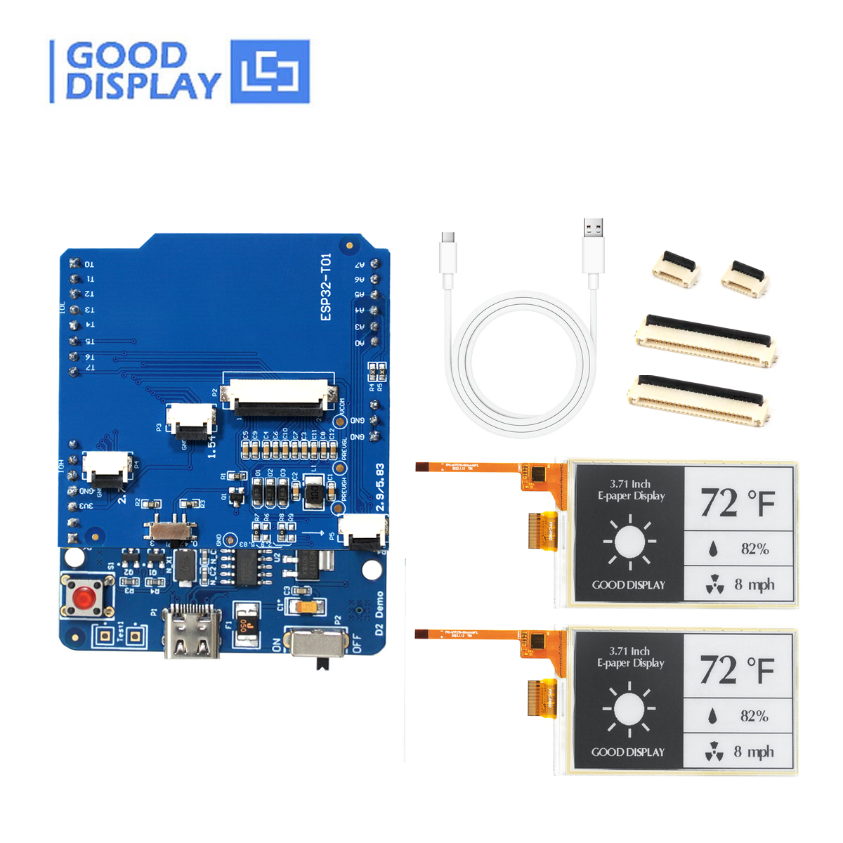 EPD with ESP32 Demo Kit