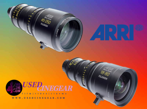 Used ARRI Alura Studio Zoom Lens Pair 45-250/18-80mm