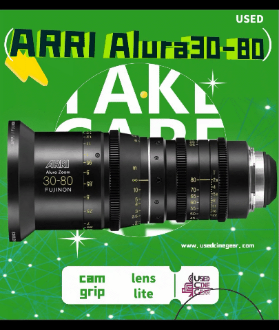 Used ARRI/Fujinon Alura 30-80mm T2.8 Lightweight Wide-Angle Zoom Lens