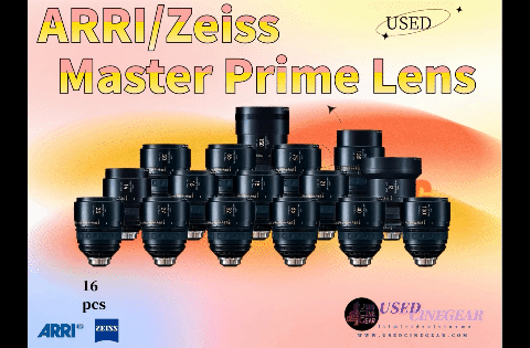 Used ARRI/ZEISS Master Prime Cinema Lenses Set 16pcs