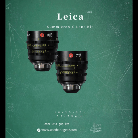 Used Leica Summicron-C Cinema Lenses Kit 5pcs