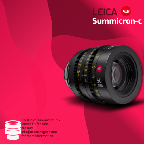 Used Leica Summicron-C Cinema Lenses Kit 5pcs