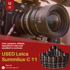 Used Leica Summilux-C Cinema Lenses Kit 11pcs