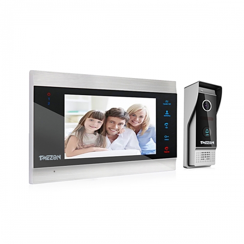 TMEZON Video Doorbell Intercom System, 7 Inch Monitor & IR Cut Doorbell, Door Entry System with Motion Detection, Night Vision, Snapshot & Video