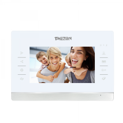 TMEZON Analog 7 Inch Video Monitor, compatible with IP Monitor MZ-IP-V715TW+MZ-VDP-NF401