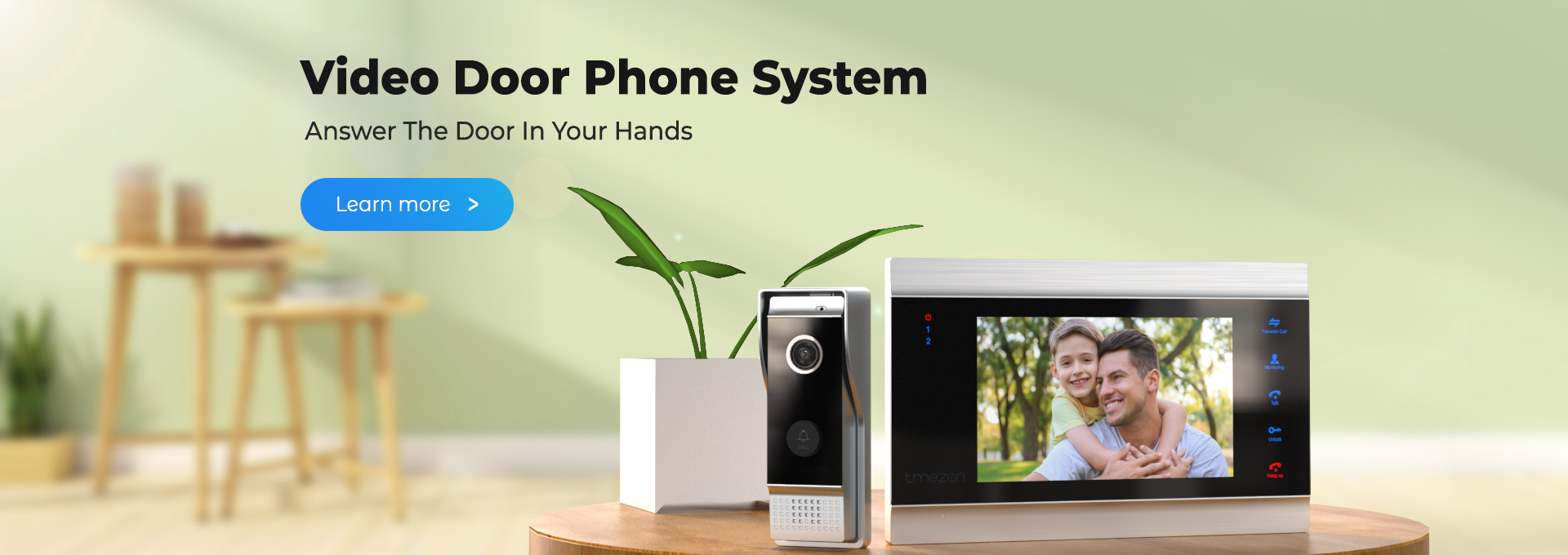 Analog 7 inch doorbell system