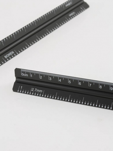 Pricking iron ruler