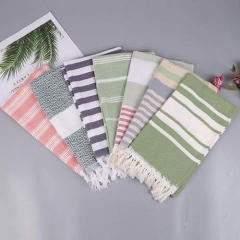 Cotton Stripe Beach Towel Fouta