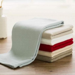 One side gauze and one side terry cotton face towel